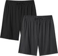 Men's Athletic Shorts Quick Dry Workout Gym Basketball Mens Shorts, 2-Pack Breathable Running Shorts with Pockets