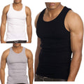 3 Pack Men's A-Shirt Tank Top Gym Workout Undershirt (Slim & Muscle Fit ONLY)