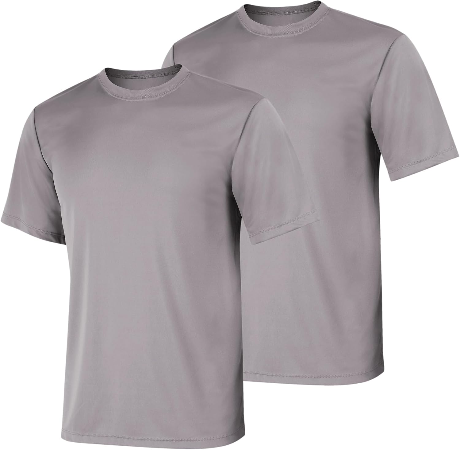 Men's Performance T-Shirt, Moisture-Wicking Short Sleeve Tee, 40+ UPF Protection, 2 Or 5 Pack