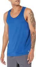 Men's Quick Dry Tech Stretch Active Sleeveless Gym Tank Top Workout Shirt