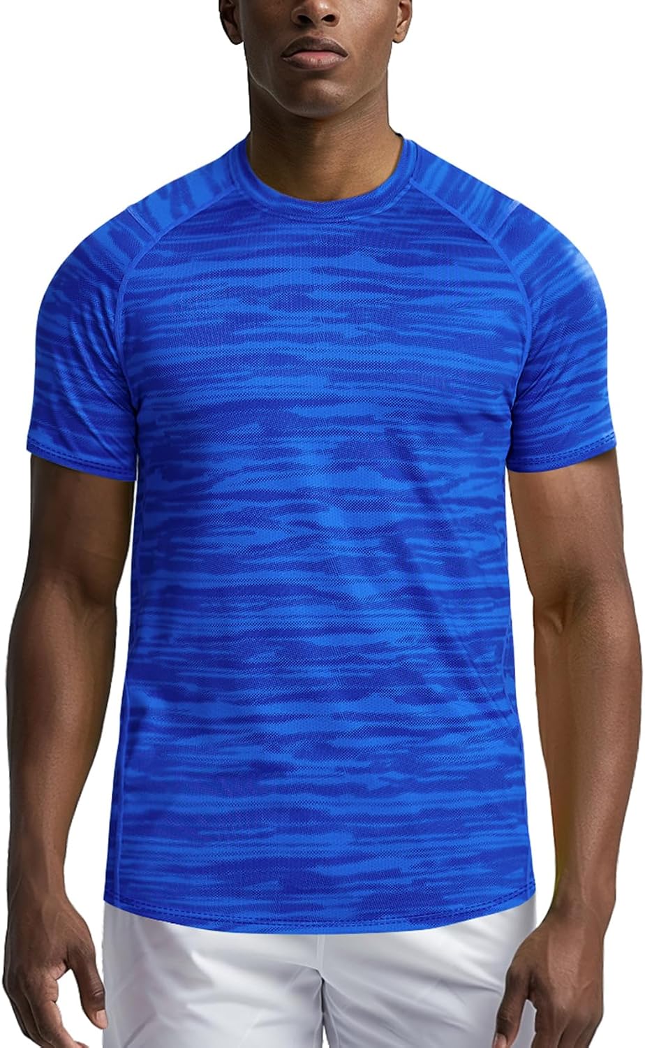 Men's Workout Shirts Short Sleeve,Quick Dry Athletic Running Performance Crewneck T-Shirt Moisture Wicking