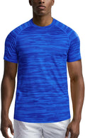 Men's Workout Shirts Short Sleeve,Quick Dry Athletic Running Performance Crewneck T-Shirt Moisture Wicking