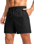 Men's Athletic Running Shorts with Zipper Pocket 5/7 Inch Quick Dry Tennis Shorts Gym Workout Shorts for Men