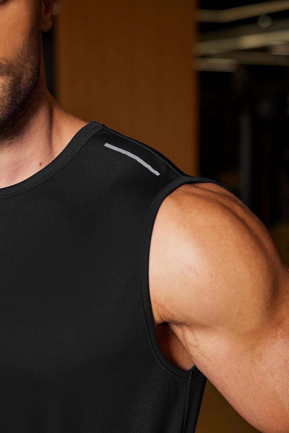 Men's Sleeveless Shirt Quick Dry Workout Tank Top Gym Muscle T Shirts Sport Athletic Tanks Moisture Wicking