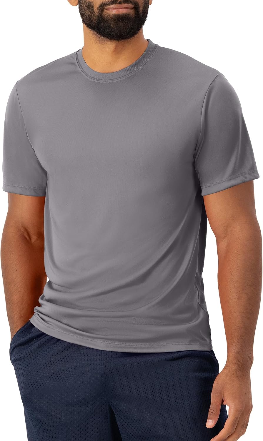 Men's Performance T-Shirt, Moisture-Wicking Short Sleeve Tee, 40+ UPF Protection, 2 Or 5 Pack