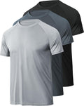 Workout Shirts for Men, Moisture Wicking Quick Dry Active Athletic Men's Gym Performance T Shirts