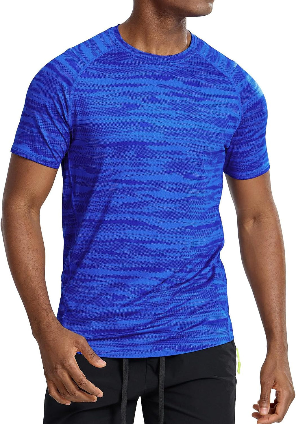 Men's Workout Shirts Short Sleeve,Quick Dry Athletic Running Performance Crewneck T-Shirt Moisture Wicking