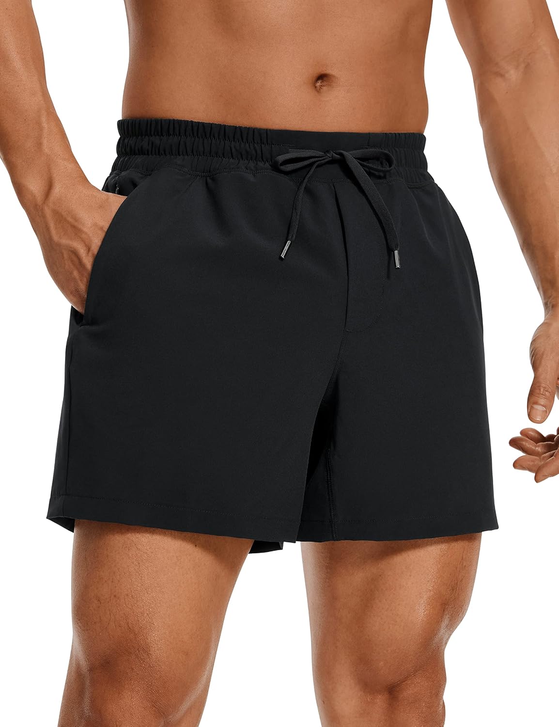 Men's Linerless Workout Shorts 5'' - Lightweight Quick Dry for Running Sports Athletic Gym with Pockets