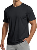 Mens Workout Dry Fit Shirts Athletic Moisture Wicking Running Gym Mesh Shirt Performance Lightweight T-Shirts